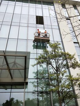 广州外墙玻璃更换图片